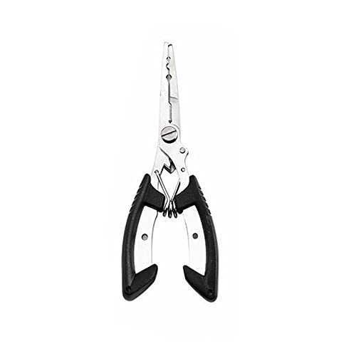 Angeln Zange, Fisch Lippengreifer Muti-Funktion Zange, Geflecht Cutter Split Ring Zange Haken Entferner Fisch Halter Multi Werkzeuge Angeln Zubehör Tackle - Schwarz von TopHomer