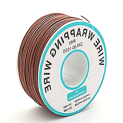 Brauner 30 AWG 0,25 mm massiver Draht farbiger elektrischer Draht Kabellehre ​ Spule Hookup Drähte Elektronik-Kit verseilter verzinnter Kupferdraht DIY flexibel und weich von TopHomer