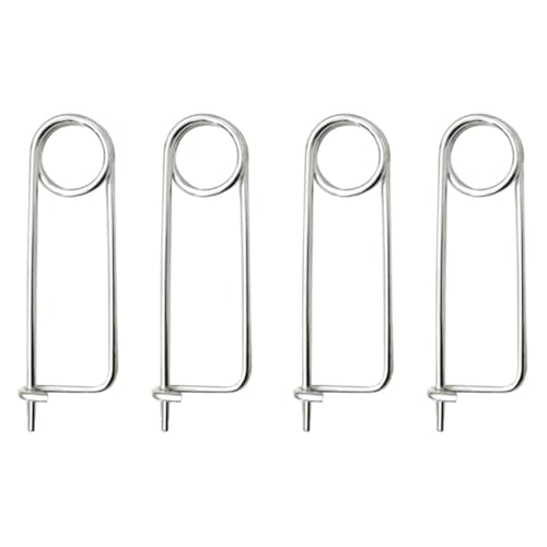 Broschenförmige Sicherheitsnadeln, Draht-Snap-Pint, Stahl-Sicherungsstifte, 3 mm Drahtdurchmesser, 105 mm lang, 4 Stück Broschenförmige Sicherheitsnadeln, Draht-Snap-Pint, Stahl-Sicherungsstifte, 3 mm Drahtdurchmesser, 105 mm lang, 4 Stück von TopHomer