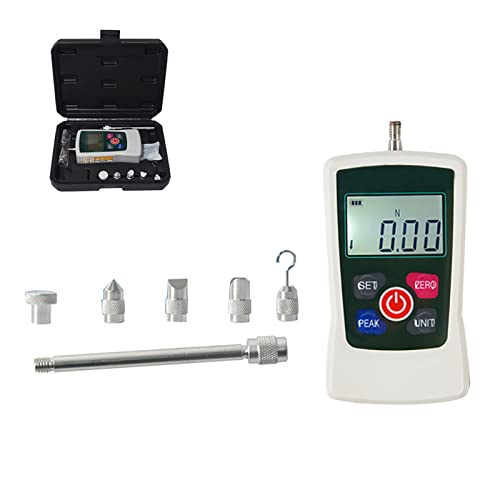 Digital Force Gauge Push and Pull Tester Dynamometer Druck LCD Hochpräzise Schubmesser Messgeräte mit 4 Messeinheiten N/Kg/Lb/Oz-10N von TopHomer