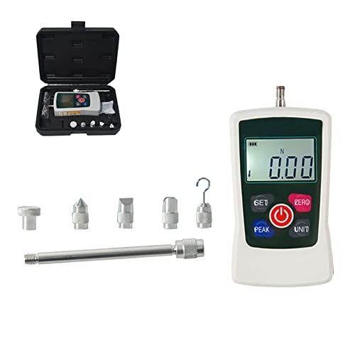 Digital Force Gauge Push and Pull Tester Dynamometer Druck LCD Hochpräzise Schubmesser Messgeräte mit 4 Messeinheiten N/Kg/Lb/Oz-200N von TopHomer