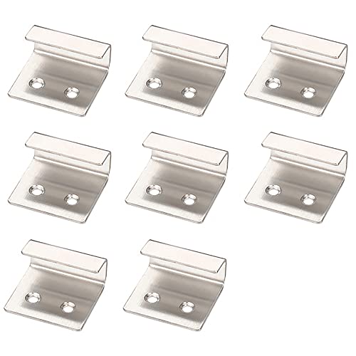 Fliesenaufhänger Halterung, 8 Stück 25 mm Edelstahl Keramik Fliesen Display Halterung, Wandhaken, Bilderhaken mit Befestigungsschrauben (Sivler) von TopHomer