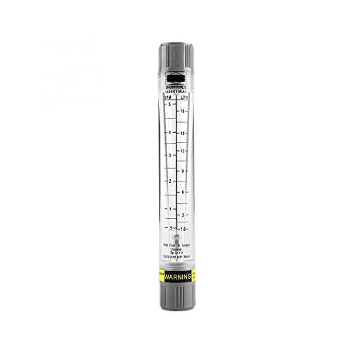Flüssigdurchflussmesser, 0,05–0,5 GPM & 0,18–1,8 LPM Hohe Genauigkeit Wasserdrehdurchmesser zur Analyse der Rate von flüssigem Midium, LZM-15G (1/2 Zoll Innengewinde) von TopHomer