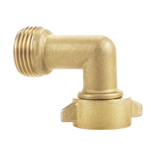 Gartenschlauchanschluss, 3/4 Zoll 90° Innengewinde Messing Wasserschlauch Ellenbogen Wasserhahn Adapter Rohrteile für Außenhahn RV von TopHomer