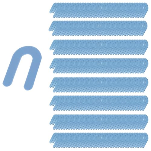 Hufeisen-Unterlegscheibe Fliesenkreuze, U Form Abstandshalter Kunststoff, Fugenabstandshalter für Fliesennivellierer Abstandshalter (500*Blau) von TopHomer