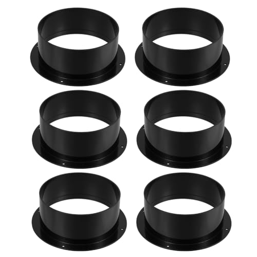 Kanalanschlussflansche, 125 mm, Kunststoff, Trockner, Entlüftungsflansch, für Heizung, Kühlung, HVAC, Belüftungssysteme, Schwarz, 6 Stück Kanalanschlussflansche, 125 mm, Kunststoff, Trockner, Entlüftungsflansch, für Heizung, Kühlung, HVAC, Belüftungssysteme, Schwarz, 6 Stück von TopHomer