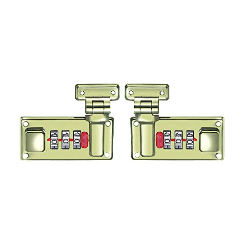 Kofferschlösser aus Zinklegierung, Sicherheits-Vorhängeschloss, 3-stellig, Zahlenkombination, Reise-Vorhängeschloss für Gepäck, Koffer, Weinschränke, Büroschränke, Bronze von TopHomer