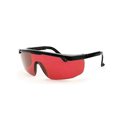 Laserbrille, Wrap-around-190 nm-540 nm, Wellenlänge, Laserschutzbrille, OD +5, Arbeitsschutzbrille für Augenschutz, Rot von TopHomer