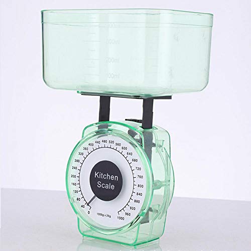 Mechanische Küchenwaage, Powertool Lebensmittelwaage, 1 kg Kapazität, kompakte Backwaage für das tägliche Kochen (zufällige Farbe) von TopHomer