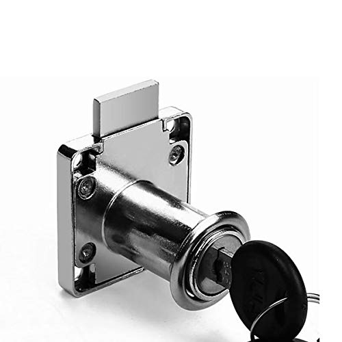 Möbelschloss Schubladenschloss Zylinder-Aufschraubschloss für Türschrank Mailbox Schubladenschrank mit 2 Schlüsseln- Möbelschloß 2 Größen verfügbar von TopHomer