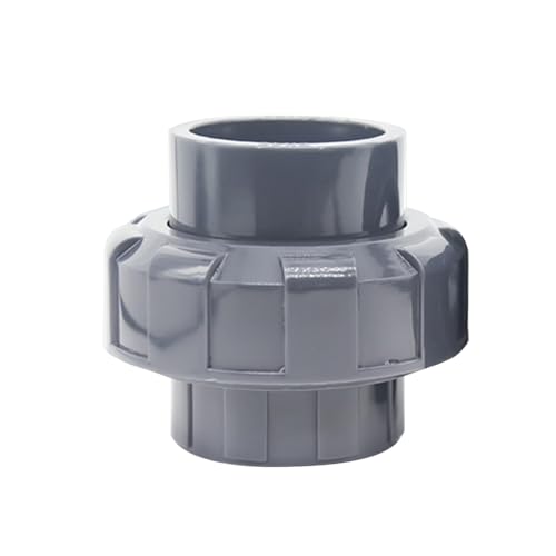 PVC Verschraubung Rohrverbinder, 50mm Innendurchmesser Fitting Adapter, Kappenfittings Klebeanschluss Klebemuffe für Rohrleitungsbau Pumpen von TopHomer