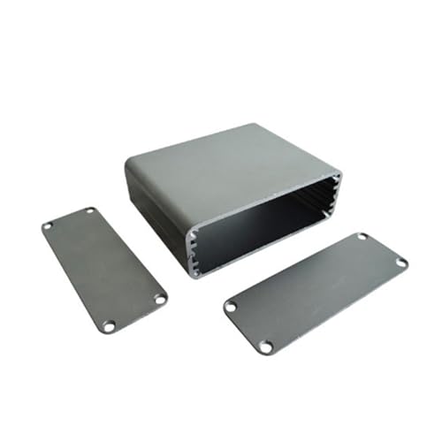 Projektbox Anschlussdose Elektrobox aus Aluminium, Elektronikgehäuse Verteilerkasten Wasserdicht für PCB-Board DIY Projekt [grau, 55x71x25mm] von TopHomer