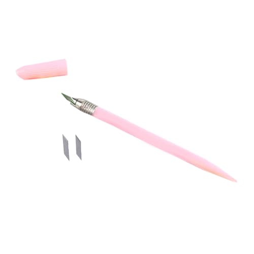 Rosa Präzisions-Papierschneider-Stifte mit Kappe für DIY-Projekte, Kunst-Hobby und Scrapbooking Anti-Rutsch-Griff-Messer-Stift Craft Cutting Tools von TopHomer