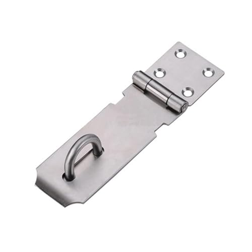 Schreibtischschubladen-Vorhängeschloss-Überfalle, 304 Edelstahl, Aktenschrank-Vorhängeschloss-Verschluss, Sicherheitsschloss-Verriegelung für Innen- und Außentüren(4 Zoll) von TopHomer