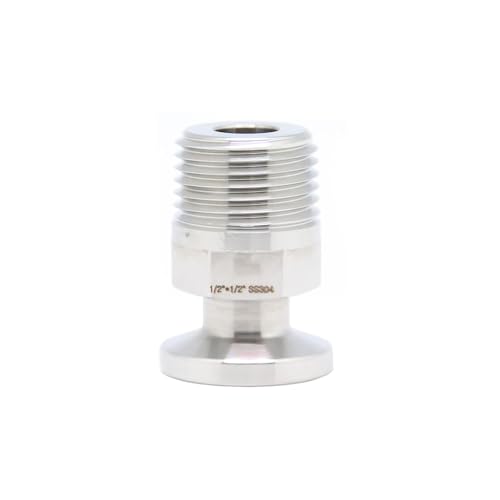 TC 25,2 mm x 1/2" MNPT Außengewinde Adapter Sechskant 304 Edelstahl Rohrverschraubung von TopHomer