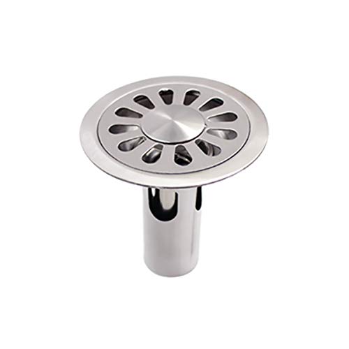 TopHomer 100mm x 100mm Edelstahl Runden Bodenablauf Bad WC Deodorant Insektenschutz Anti-Rückengeschmack Tiefes Wasser Dichtung Dusche Bodenablauf von TopHomer