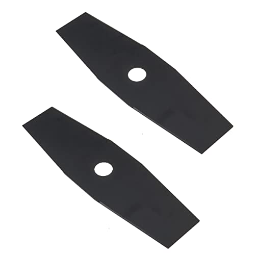 TopHomer 2 Stück Universal Rasentrimmer Messer Metall 305 mm Länge Rasenmähermesser Grasschneideblatt Ersatzmesser Ersatzteile Set von TopHomer
