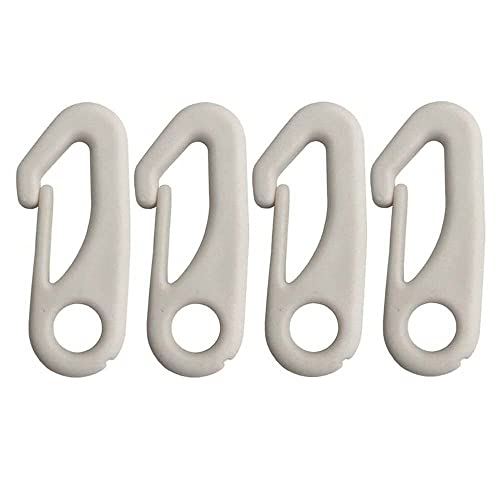 TopHomer 4 Stück 60 mm Weiße Fahnenmast Clips, Nylon Karabinerhaken Fahnenmast Befestigung zur Befestigung TopHomer 4 Stück 60 mm Weiße Fahnenmast Clips, Nylon Karabinerhaken Fahnenmast Befestigung zur Befestigung von TopHomer