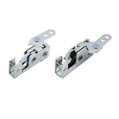 TopHomer DK618-7-Z DK618-7-Z Drehriegel, robust, Metall, verdeckter Mini-Drehverschluss mit Schlagverschluss, 2 Stück von TopHomer