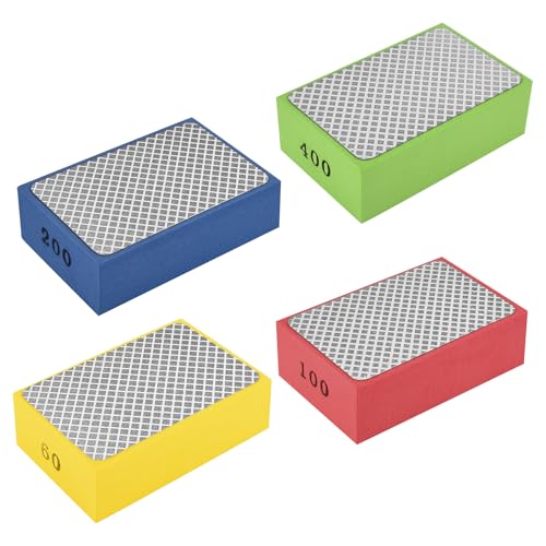 TopHomer Diamant-Polierpads, Körnung 60/100/200/400, professionelles Schleif- und Polierset für Fliesen, Glas, Stein, Keramik, Holz und Metalloberflächen, 4 Stück TopHomer Diamant-Polierpads, Körnung 60/100/200/400, professionelles Schleif- und Polierset für Fliesen, Glas, Stein, Keramik, Holz und Metalloberflächen, 4 Stück von TopHomer