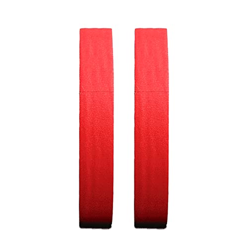 TopHomer Kreppband Malerkrepp 50 m*5 mm Farbiges Abdeckband Abklebeband Klebeband Dekobänder für Kunst, Handwerk, Malerarbeiten, Renovieren und Dekoration [Rot 2 Stück] von TopHomer