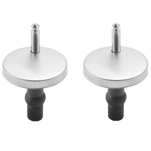 TopHomer Universal-WC-Sitz-Armaturen, 2 Stück Schnellverschluss-Scharniere oben, Edelstahl, WC-Sitz-Ersatz-Set mit Dehnschrauben und Schrauben, 55 mm Durchmesser, Silber, Schwarz TopHomer Universal-WC-Sitz-Armaturen, 2 Stück Schnellverschluss-Scharniere oben, Edelstahl, WC-Sitz-Ersatz-Set mit Dehnschrauben und Schrauben, 55 mm Durchmesser, Silber, Schwarz von TopHomer