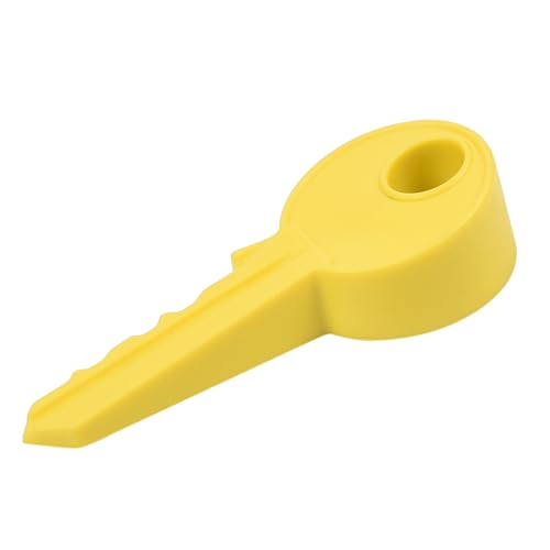 Türstopper Keil, Silikon Schlüsselform Universal Keil Fingerschutz Türstopper für Haus Garten Büro (Gelb) von TopHomer