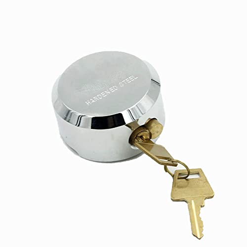 Van Lock, Heavy Duty 73mm Round Shackleless Vorhängeschloss versteckte Vorhängeschloss mit 2 Schlüssel für Lagerhaustür, Lastwagen und Verkauf Van Lock, Heavy Duty 73mm Round Shackleless Vorhängeschloss versteckte Vorhängeschloss mit 2 Schlüssel für Lagerhaustür, Lastwagen und Verkauf von TopHomer