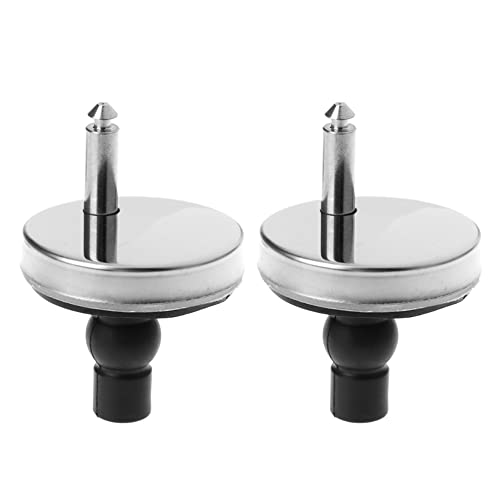 WC Sitzbefestigungen mit Schnellverschluss, 2 Pack 5,5cm Toilettensitz Befestigungen, Schnellverschluss Toilettensitzscharniere für WC Sacklöcher von TopHomer