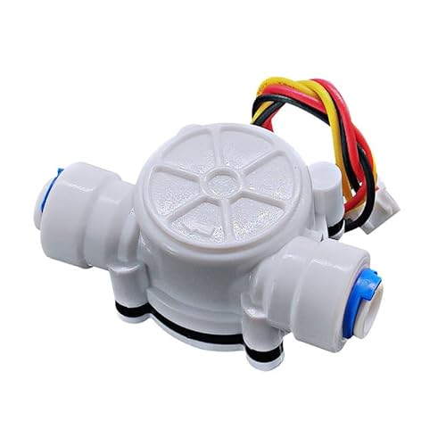 YF-S402B Quick Connect Wasserdurchflusssensor, 6,3 mm (1/4 Zoll) Schalter, Halleneffekt, Durchflussmesser für Filter, Kaffeemaschine und Wasserspender (0,3–6 l/min) von TopHomer