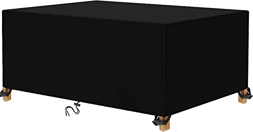 TopIdea Abdeckung Gartenmöbel 180x160x75cm Multi Größe Abdeckplane Gartenmöbel 600D Schutzhülle Gartenmöbel Terrasse Gartenmöbel Abdeckungen für Gartenmöbel Sets Tische und Stühle von TopIdea