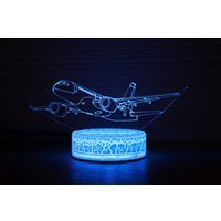 Bombardier C Serie Airplane Mode Air Plane Decor Nachtlampe Nachtlicht 3D Illusion Led Lampe Geschenk Für Ihn Geschenkidee von TopLightsArt