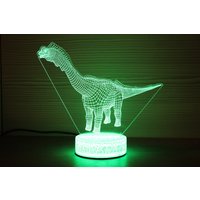 Brachiosaurus Dinosaurier 3D Nachtlampe Nachtlicht Kinder Licht Wohnkultur Illusion Led Lampe Geschenk Für Ihn Geschenkidee Kind Geburtstag Dino von TopLightsArt
