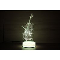 Cello Lampe Geschenke Wand Kunst 3D Nachtlampe Nachtlicht Kinderlicht Led Geschenkidee Geburtstagsgeschenk von TopLightsArt