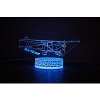 Cessna Skyhawk Personalisierte 172Sp Flugzeug Dekor Nachtlampe Nachtlicht 3D Licht Illusion Led Lampe Geschenk Für Ihn Geschenkidee Kind von TopLightsArt