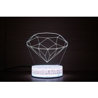 Diamant 3D Licht Malerei Nachtlampe Nachtlicht Kinder Illusion Led Lampe Geschenk Für Ihn Geburtstag Band von TopLightsArt