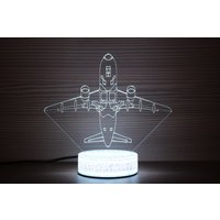 Flugzeug Start Mode Dekor Nacht Lampe Nachtlicht 3D Licht Illusion Geschenk Für Ihn Geschenkidee Kinder von TopLightsArt