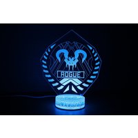 Predator Rank Gamertag Personalisierte Insignia Led-Zeichen Perfekt Als Geschenk Für Ihren Legend Place in Man Höhlen Apex Inspiriert von TopLightsArt