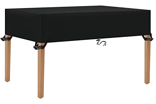 TopSoul Tischplatten Abdeckung Gartenmöbel 100x90x15cm Multi Größe Abdeckplane Gartenmöbel 600D Schutzhülle Gartenmöbel Terrasse Gartenmöbel Abdeckungen für Gartenmöbel Sets Tische und Stühle von TopSoul