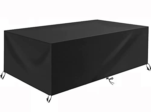 TopSoul Gartenmöbel Abdeckung Wasserdicht Multi Größe Abdeckplane Gartenmöbel 600D Schutzhülle Gartenmöbel Terrasse Gartenmöbel Abdeckungen für Gartenmöbel Sets Tische und Stühle 230x120x80cm von TopSoul