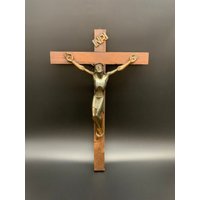 Kreuz Antik Kruzifix Religiöse Jesus Große Wand Holz Christus Kirche 19 von TopSpice