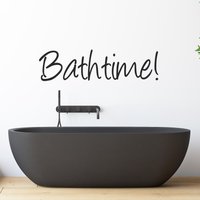 Bathtime Wandaufkleber Aufkleber Zitat Für Das Badezimmer von TopStickersAndDecals