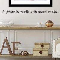Ein Bild Sagt Mehr Als Tausend Worte | Wandsticker Mit Spruch von TopStickersAndDecals