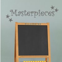 Meisterwerke Wandaufkleber Aufkleber Zitat Wörter Text Zeigen Kinder Kunstwerk Vinyl Klebstoff von TopStickersAndDecals