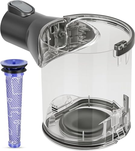 Staubbehälter für Dyson V6 DC58 DC59 DC62 DC74 Staubsauger Ersatzteile, A Schnittstelle Staubbecher, SV05 Behälter Zubehör, Teilenummer 965660-01 von TopWeb