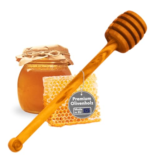 TOPANBIETER 999 Küchenhelfer aus Olivenholz Kochlöffelset Salatbesteck Honiglöffel Salz-oder Pfeffermühle (Honiglöffel) von TOPANBIETER 999