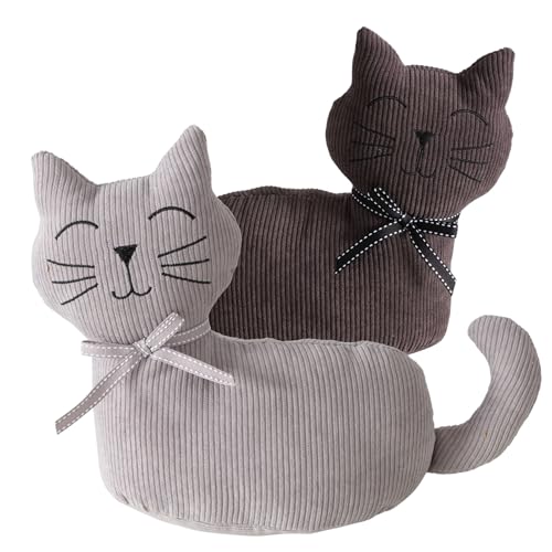 TOPANBIETER 999 Dekorative Premium Türstopper 2er Set Katzen - Türhalter Fensterpuffer - Bodenstopper Tür Stopper Katzenstopper, Katzenpaar, von TOPANBIETER 999