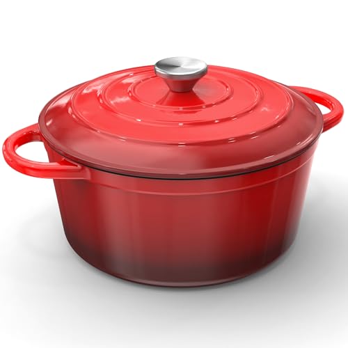 Gusseisen Topf Brotbackform - 24cm Schmortopf Emaille Gusseiserner mit Deckel, Gusseisentopf Brot Backen Brottopf Bräter, Brotbacktopf Backofenfest Dutch Oven Töpfe Gusseisenpfanne Kochtopf Topbooc Gusseisen Topf Brotbackform - 24cm Schmortopf Emaille Gusseiserner mit Deckel, Gusseisentopf Brot Backen Brottopf Bräter, Brotbacktopf Backofenfest Dutch Oven Töpfe Gusseisenpfanne Kochtopf Topbooc von Topbooc