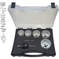 7 tlg Lochsägen-Set von 38 bis 64 mm, hss Bi-Metall von Topex