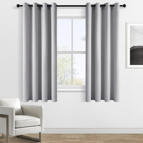 Topfinel Vorhang Blickdicht Verdunkelungsvorhang Gardinen Mit Ösen Vorhänge Grau 140 X 160 cm Blackout Curtains Outdoor Vorhang Für Terrassentür Balkon Pavillon von Topfinel